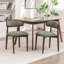 Chaise d'appoint rembourrée en bois massif-703115067