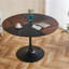 47,2 pouces table à manger ronde tulipe, table de bureau, table basse, 120 x 120 x 74 cm-1522850019