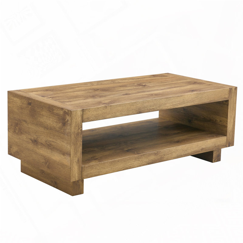 Rectangular Coffee Table, Natural Wood