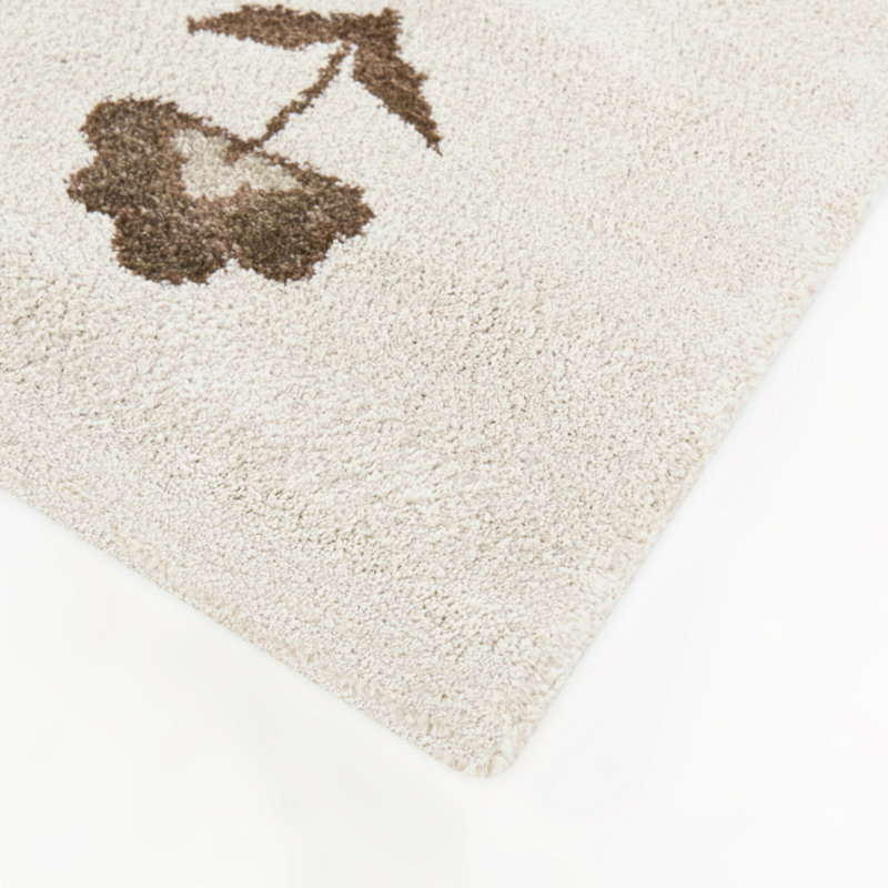 Harmony Beige/Tan Floral Farmhouse Area Rug, Rectangle 7'10" x 10'