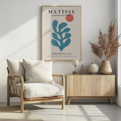"Matisse floral" Framed Textured Wall Art