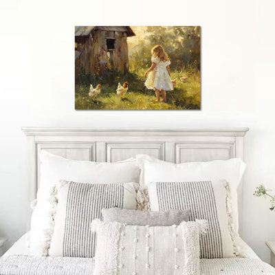  Toile de printemps, décoration murale sur toile, art print de nature, peinture pour salon, affiche de paysage, art floral d'arbre pour chambre à coucher, grand encadré, 12 po x 16 po
