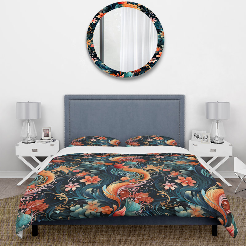 Ensemble de housse de couette Paisley, Housse de couette simple + 1 taie décorative stan