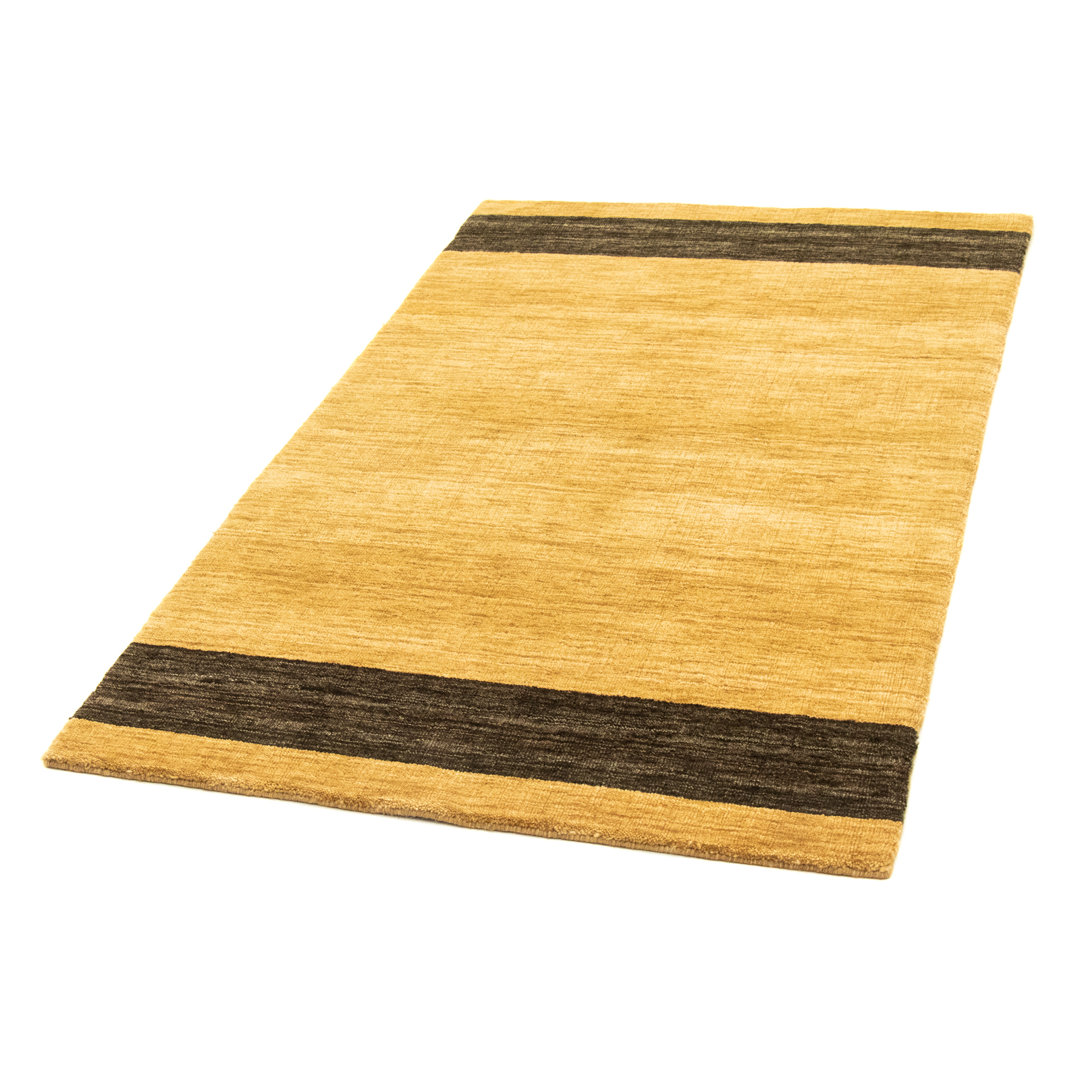 One-of-a-Kind Carver Hand-Knotted 92 x 160cm Wool Area Rug in Yellow