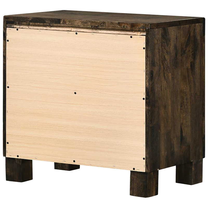 Table de chevet rustique avec 2 tiroirs et bois pour la construction en bois franc asiatique