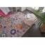 Tapis argenté / orange / rose Justien-96677982