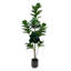 6FT Fiddle Leaf Fig Artificial Tree with Planter Pot,Faux Floor Plant, Indoor and Outdoor Fake Plants for Home Office Decor