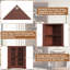 Armoire de coin de 71,3 po de hauteur, armoire de rangement Mid-Century avec portes en verre et tablette réglable, rangement pour salle de bain avec 3 tablettes ouvertes, économiseur d'espace pour la salle de bain, le salon, la cuisine, noyer rouge