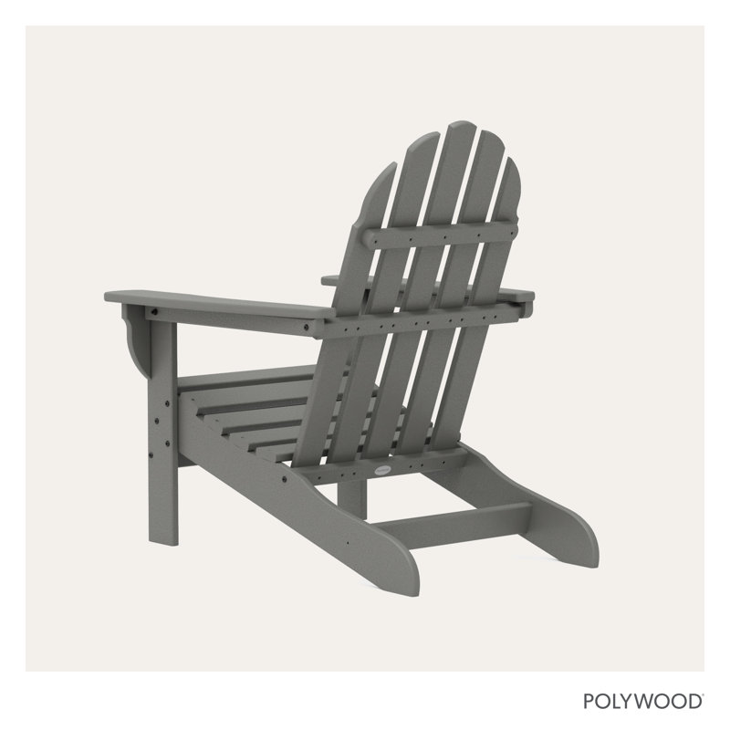POLYWOOD x Sol 72 Jamarion Adirondack Chair, Slate Gray