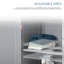 Base de meuble-lavabo gris sous le lavabo - base de meuble-lavabo compacte avec tablette réglable pour les fournitures d'hygiène et les besoins quotidiens de rangement