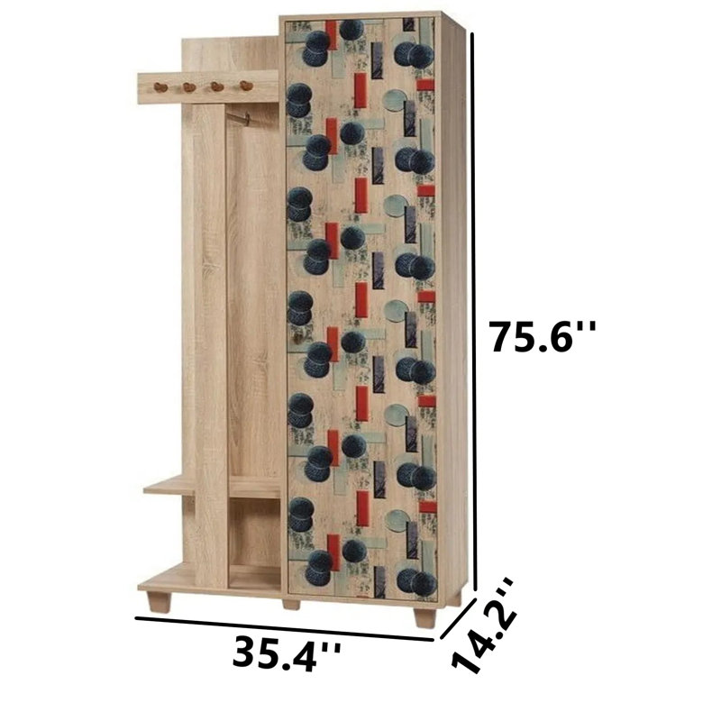 Seaview Hall Tree with Shoe Storage