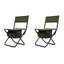 Ensemble de 2 chaises pliantes pour l'extérieur