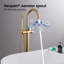 Robinet de baignoire circulaire à poignée simple-116826457