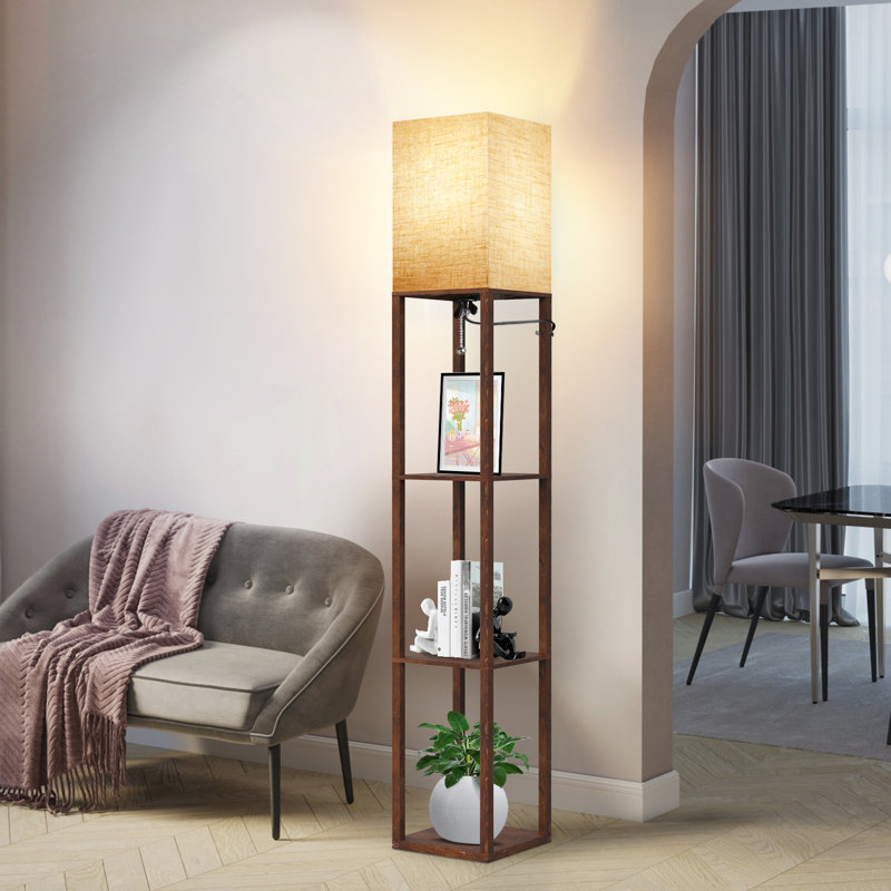 Nevaen 63" H Dimmable Floor Lamp, Vintage