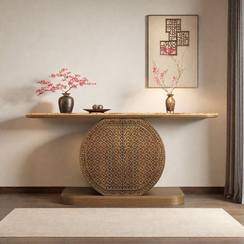 Console Retro Classical Art, H 35,43 po x l 70,87 po x P 15,75 po