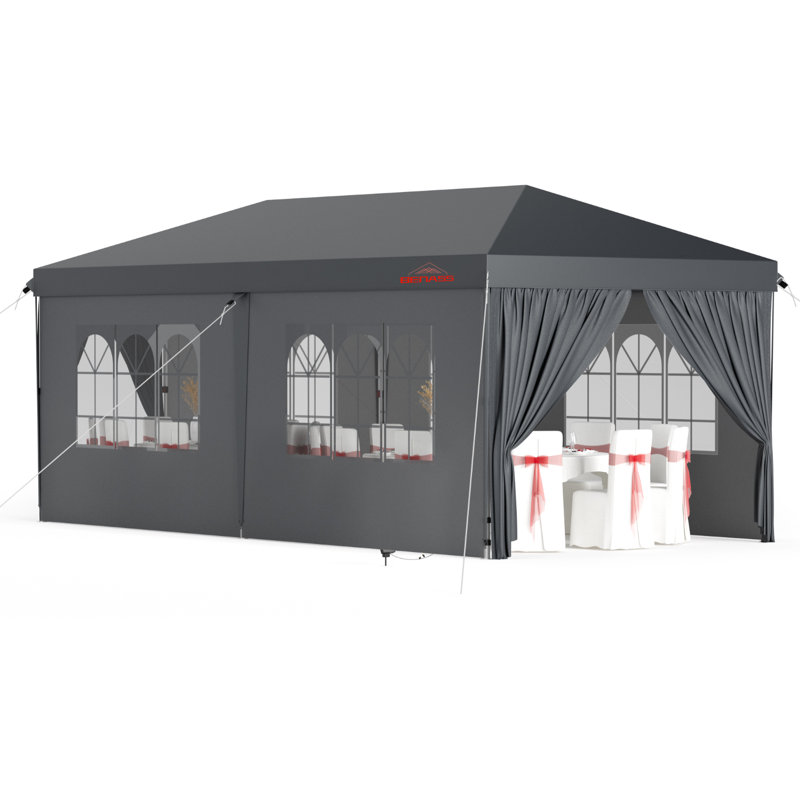10X20Ft. Party Tent, Foldable,White, 20 Ft. W x 10 Ft. D, 10, White