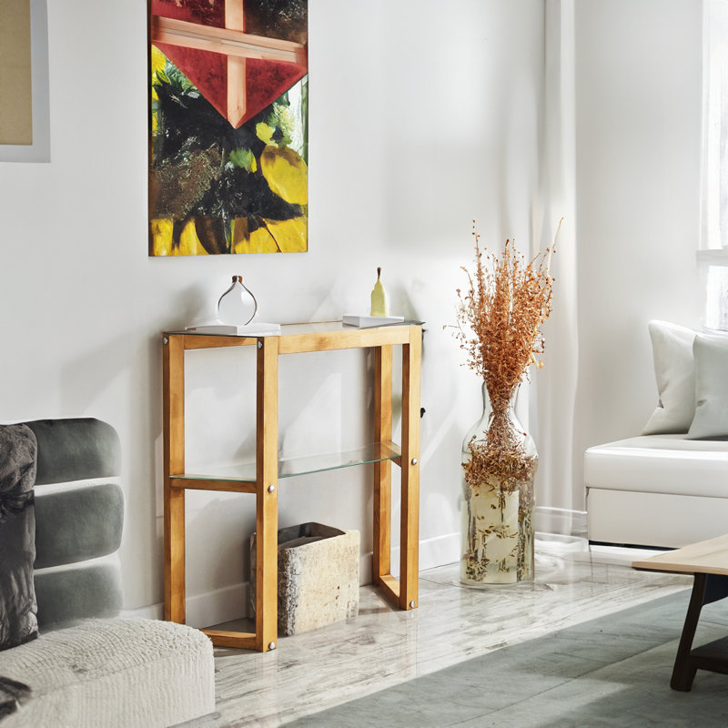 Console 33,46 po Shynel, Chêne