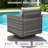 Salome 5-Person All Weather Outdoor Wicker L-Shaped Patio Conversation Set With Swivel Gliders And Side Table-847812519-847812518