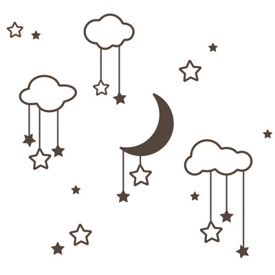 Abstract Non-Wall Damaging Wall Decal