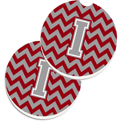 Ceramic Round 2 Piece Car Coaster Set