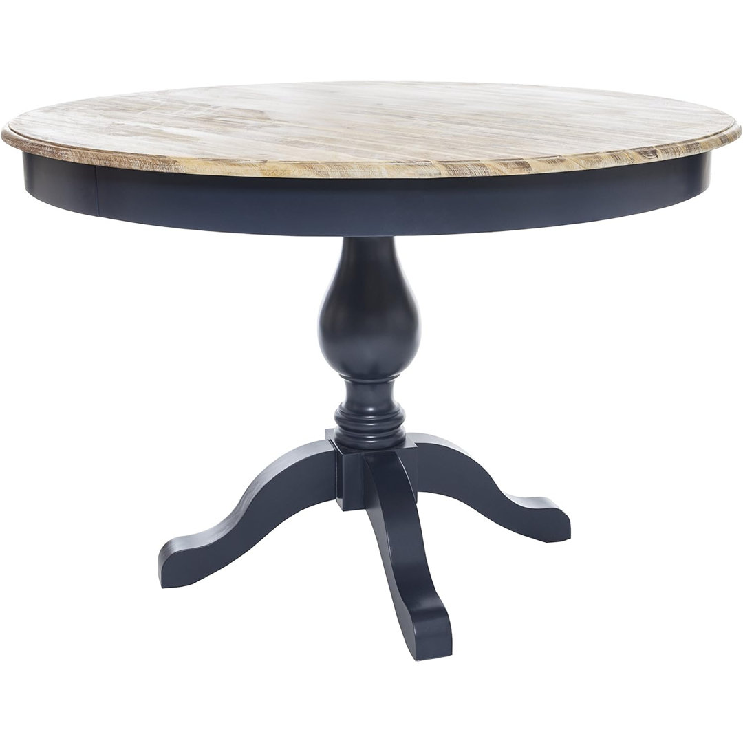 Bayou Round Solid Wood Top Dining Table