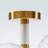 Semi - Flush Ceiling Light Fixtures, Clear Ribbed Texture Glass Balls Shade - 24" X 18"-1904014705