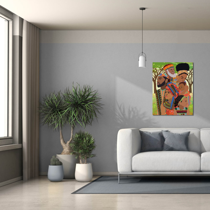 «Staying Together» par Art Licensing Studio, art mural sur toile, H 34 po x l 26 po x P 1,5 po