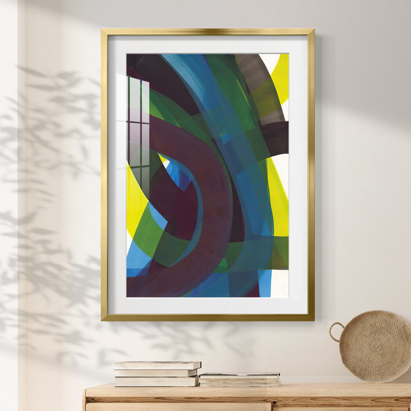 «CoolNeautic II», reproduction encadrée, H 28,5 po x l 20,5 po, Doré