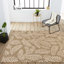 Tapis intérieur / extérieur brun / beige Mease Nevis Palm Frond-882347019