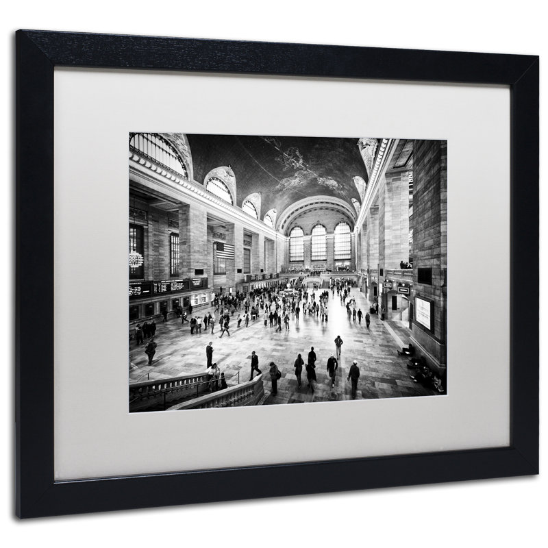 Reproduction de photo encadrée "grand central de la grande-grande-grande" par philippe hugonnard,, Blanc