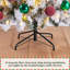 Arbre de Noël artificiel floqué pré-éclairé avec base pliable