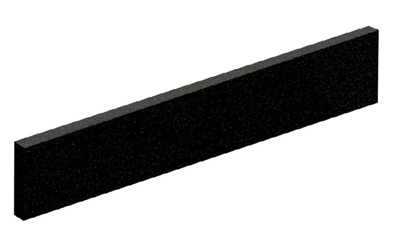 Bathroom Vanity Top Left Hand Side Splash, Absolute Black