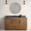 Ensemble de meuble-lavabo sur pied 60 po avec plateau en calcaire noir Avignon-93885556-114248481-121602576