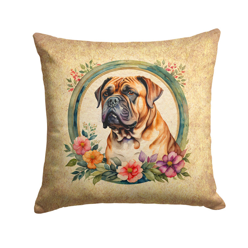  Coussin décoratif intérieur / extérieur en polyester, H 14 po x l 14 po x P 3 po
