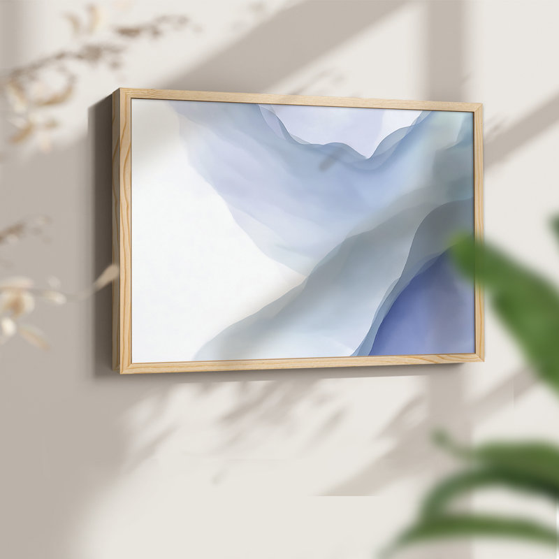 Abstract Series-XII -Framed Print - Restickable, Natural, 11" H x 14" W