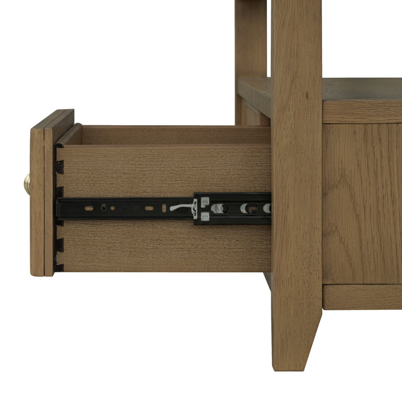 Drift Rectangular Coffee Table With Casters