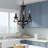 Noble 3-Light Rustic Black Chandelier