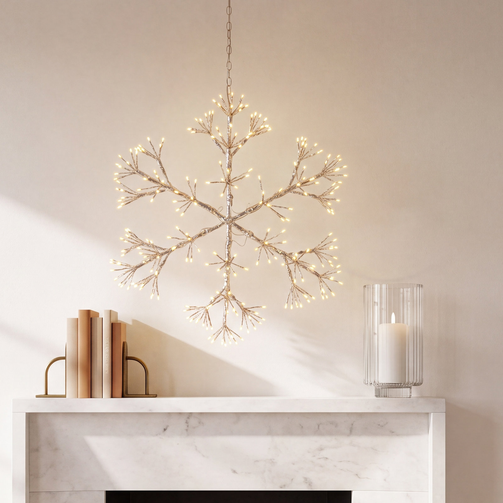 240-Light LED Snowflake Window Decor
