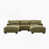 Velours vert olive est en rupture de stock