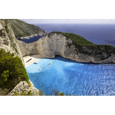 Shipwreck Beach Of Zakynthos by Simonbradfield - No Frame Art Prints on Canvas