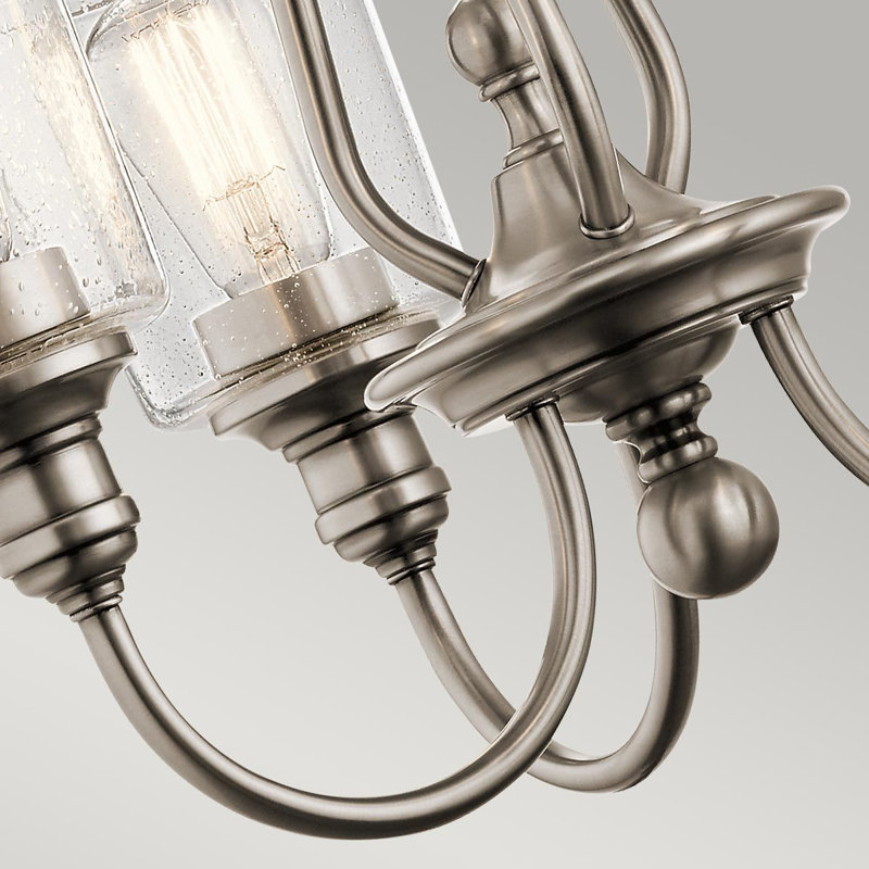 Eide 3 - Light Shaded Chandelier, Classic Pewter