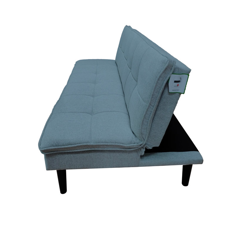 3 Seater Linen Sofa Bed, Grey