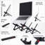 Support pour écran double noir, support pour stylo et support magnétique