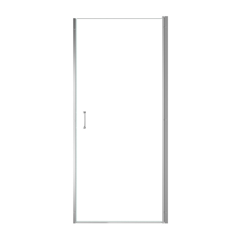 32" W X 72" Semi- Pivot Shower Door In , 1" Width Adjustment, Multifunctional Rotating Shaft With 1/4"  6Mm  Thick Glass, Reversible Left/Right, Full Seal