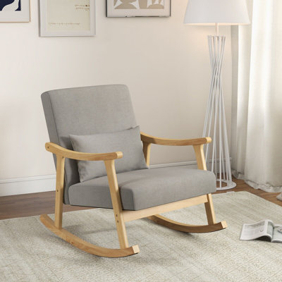 Grannis Solid Wood Rocking Chair