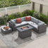 Caydin 5 - Person Modular Patio Conversation Set with Cushions
