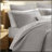 Full/Queen 3 Piece Cotton Quilt Set Light Gray
