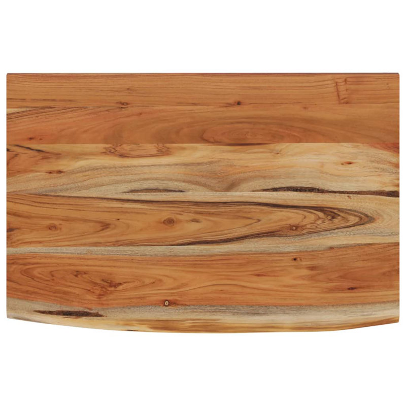 vidaXL Wall Shelf Natural wood Solid acacia wood, 1.5" H x 19.7" W x 11.8" D
