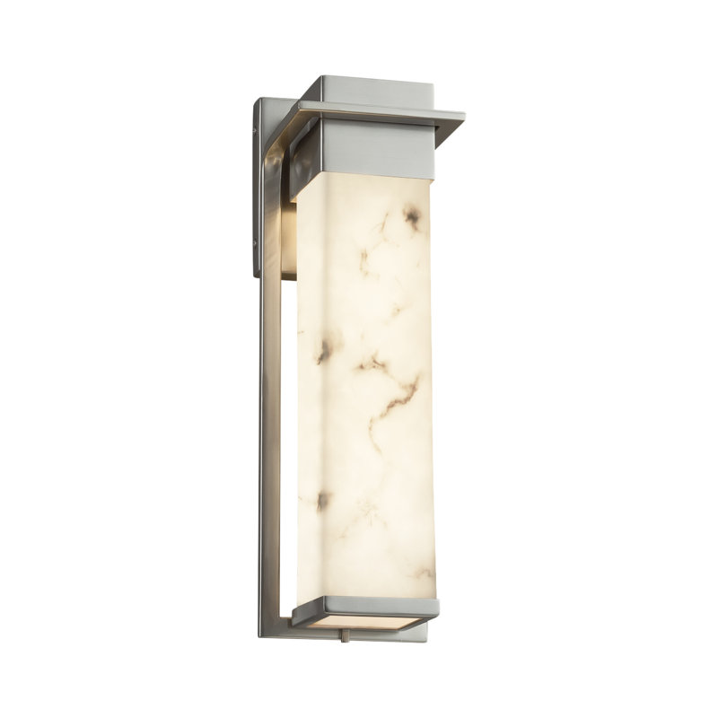 Crew LED Wall Light, Brushed Nickel, 16.5" H x 5" W x 5.5" D