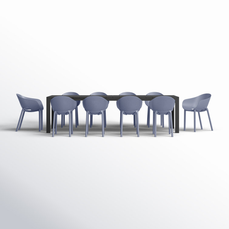 Farrah Rectangular 10 - Person Outdoor Dining Set